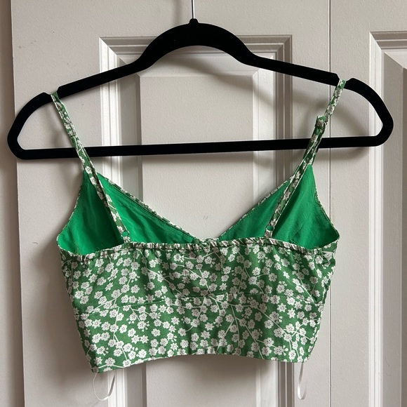 PRINCESS POLLY GREEN CROP TOP-0 - Picture 2 of 5